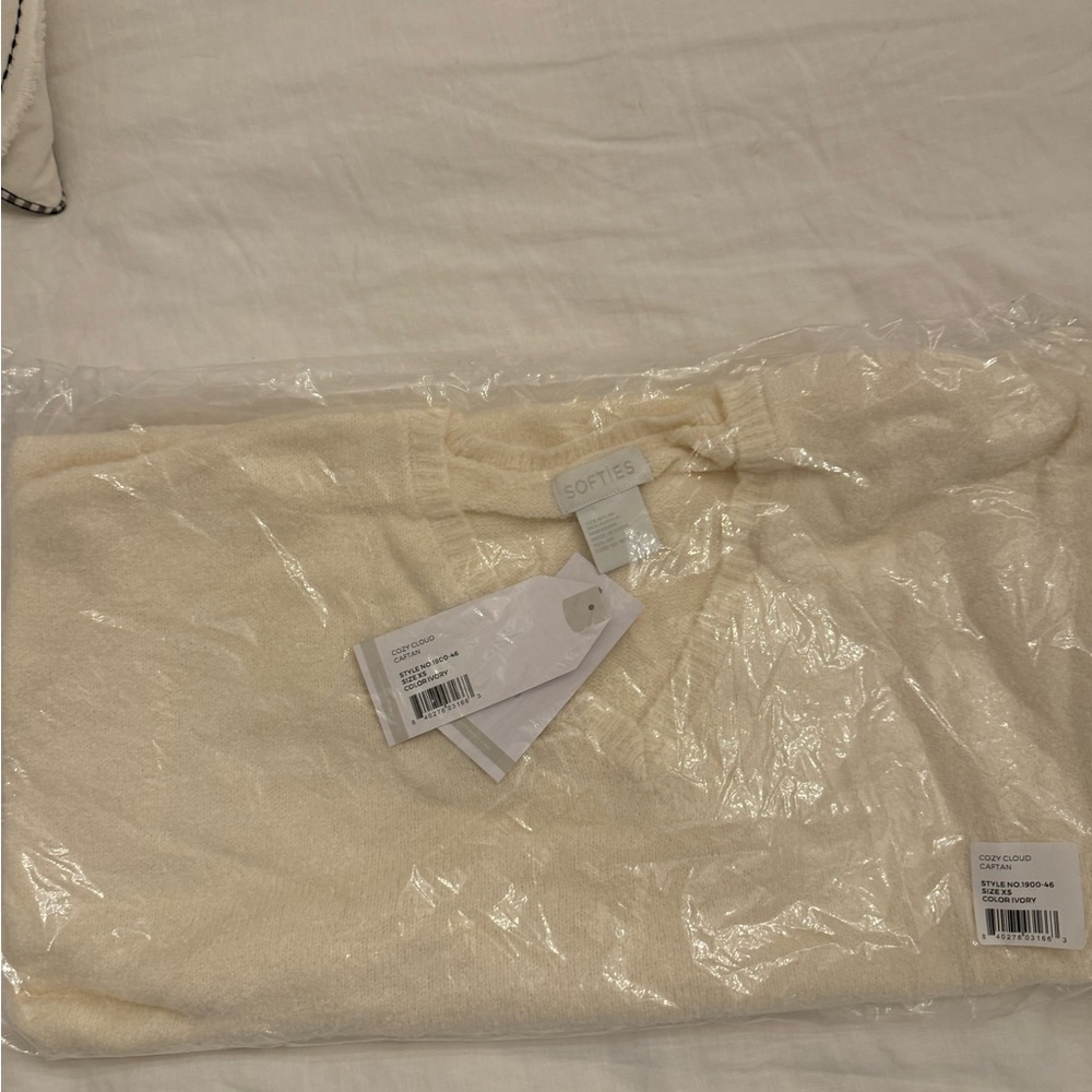 NEW Softies Cream Cozy Cloud Caftan